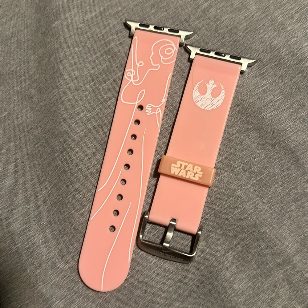 Star Wars Apple Watchch 44mm Band Pink Princess Leia